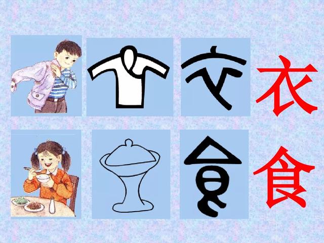 常见汉字象形字大全对照表